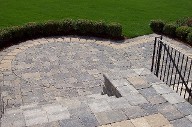 Alvin, Texas, Belgard Brick Paver Patio, Retaining Wall, Steps and Landscape Design