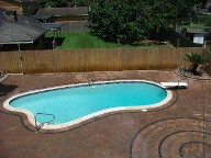 Houston Texas Pool Decking Belgard Cambridge Collection Brick Pavers Drainage Retaining Wall Walkway 
