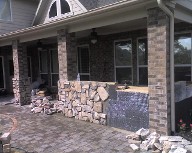 Before, Pearland, Texas, Outdoor Kitchen, Veneer Stone, Retaining Wall, Brick Paver Patio