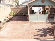 Galveston, Texas, Belgard Brick Paver Patio, Arbor, Outdoor Kitchen