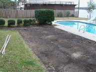 Nassau Bay Texas Pool Decking Belgard Cambridge Collection Brick Pavers Drainage Retaining Wall Walkway 