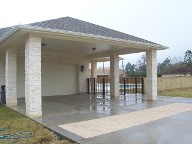 Santa Fe, Texas, Outdoor Kitchen, Travertine Flooring, Veneer Stone, Natural Stone, Fire Place, Walkway and Driveway