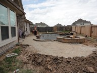 League City Texas Pool Decking Belgard Cambridge Collection 3 Piece Drainage Retaining Wall Walkway Landscaping